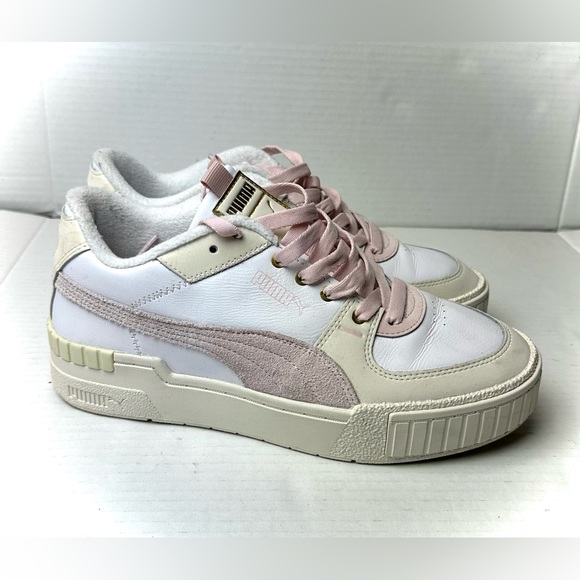 Puma Shoes - PUMA Cali Sport Mix Maeshmallow Women Shoes - Size 9.5 Pink White Beige Trainers